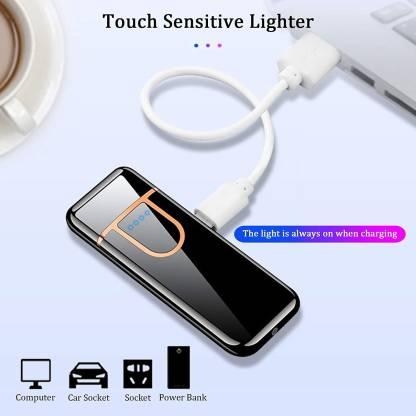 Touch Lighter Electric Lighter Battery Indication Touch Screen Sensor Cigarette Lighter